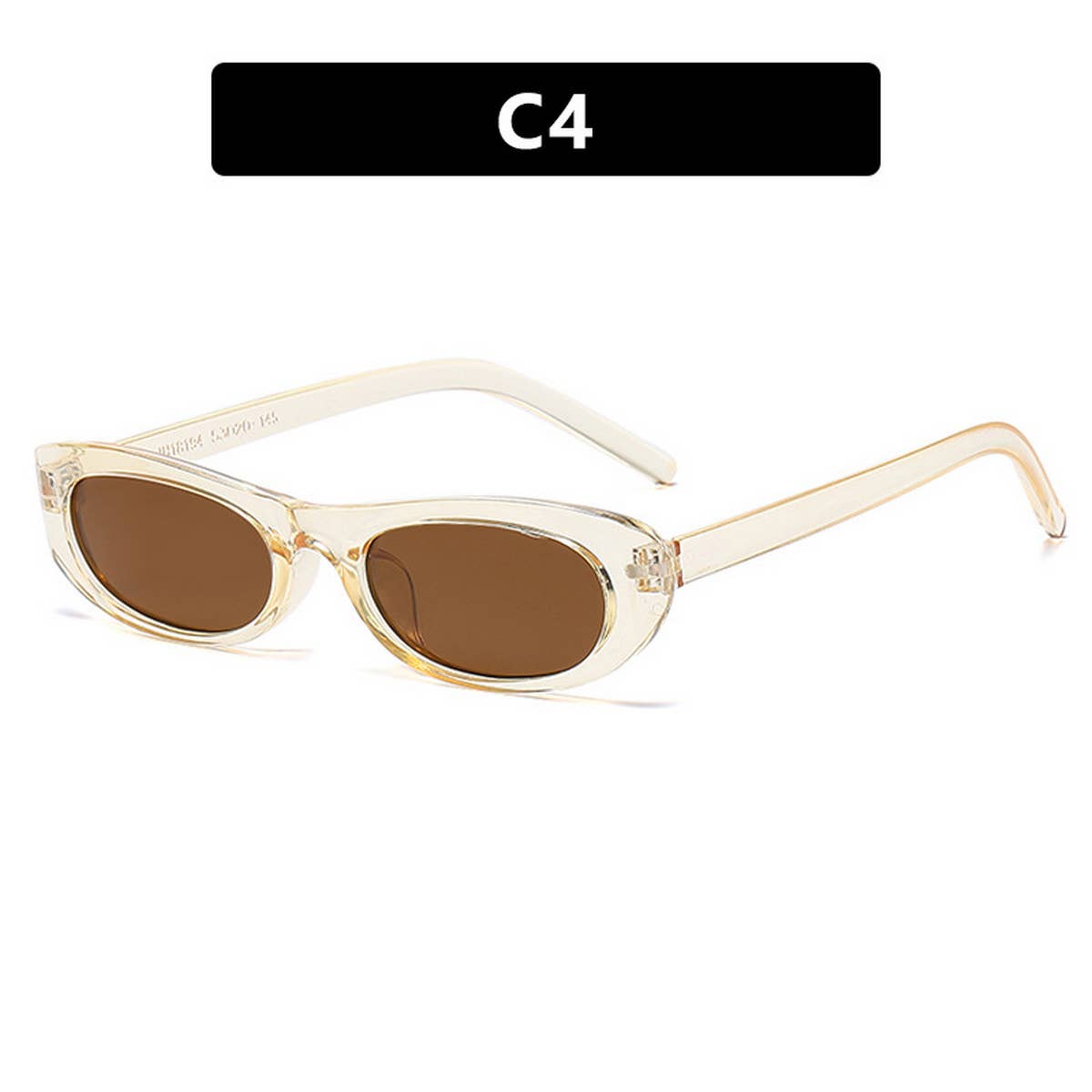 ACCITY - Wholesale Sunglasses - Women's - WOMEN NARROW FRAME RETRO OVAL SUNGLASSES_CWASG03313