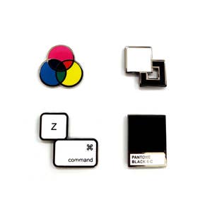 Designer, Maker, Thinker Pin Set