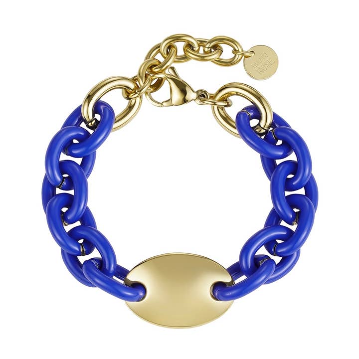 Alex Emaljarmband Blå/Guld för wholesale av Bud To Rose