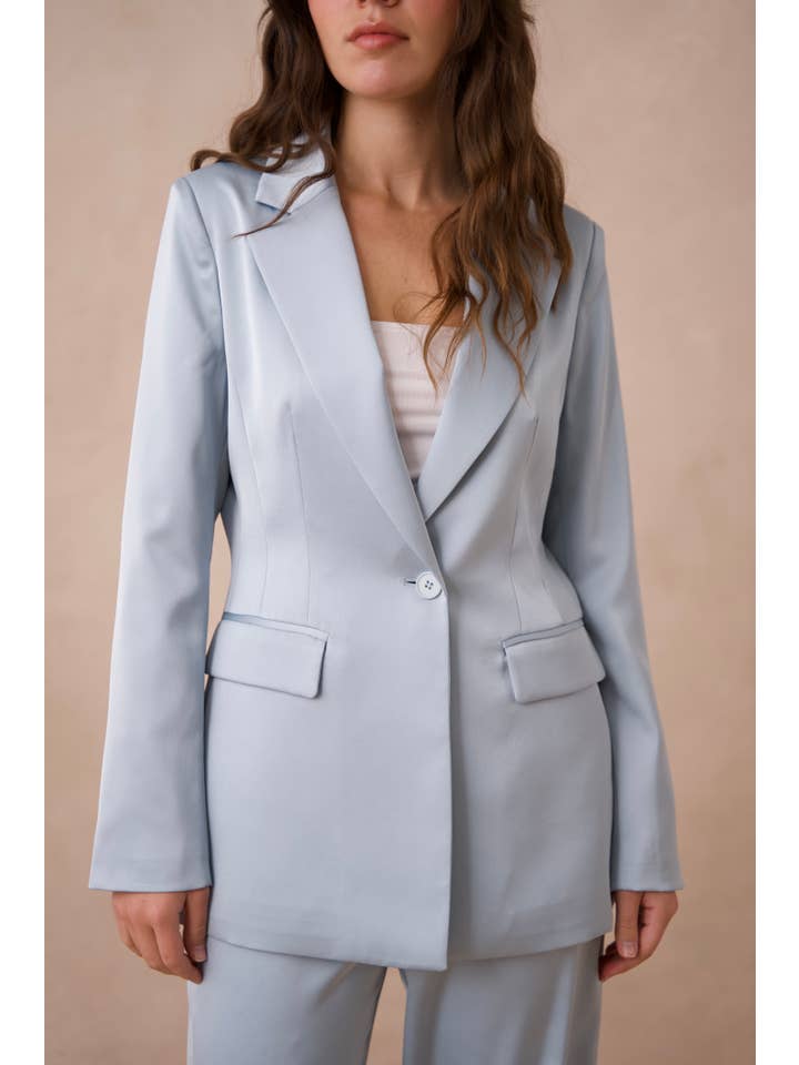 Attentif Paris - Vente Veste de tailleur – femme - Veste cintrée unie en satin60