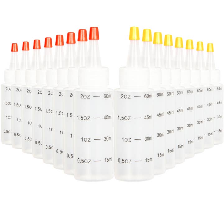 Youngever - Wholesale Food Storage Container - Youngever 16 Pack 2OZ Plastic Squeeze Condiment Bottles