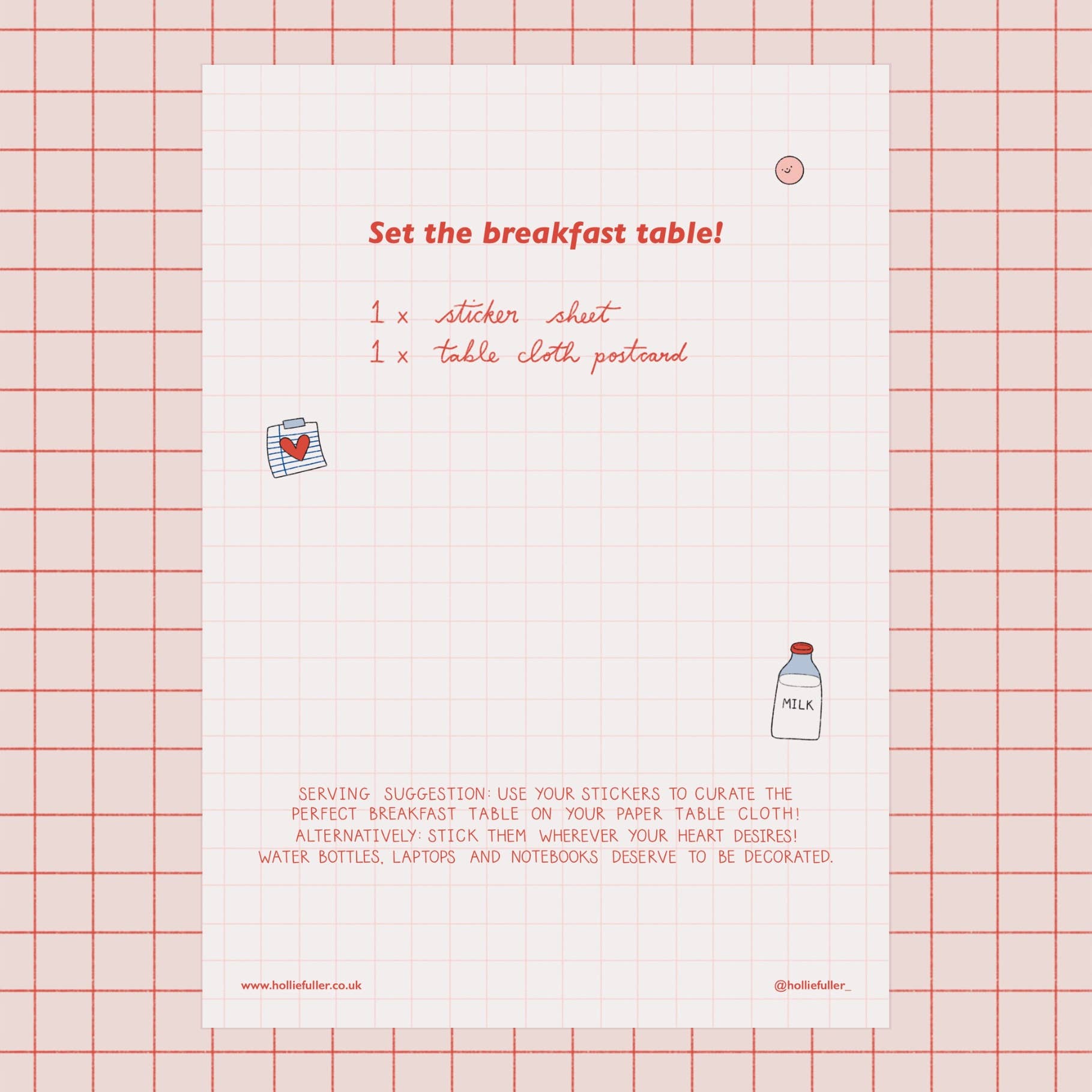 Hollie Fuller - Wholesale Sticker - Breakfast Sticker Sheet 1