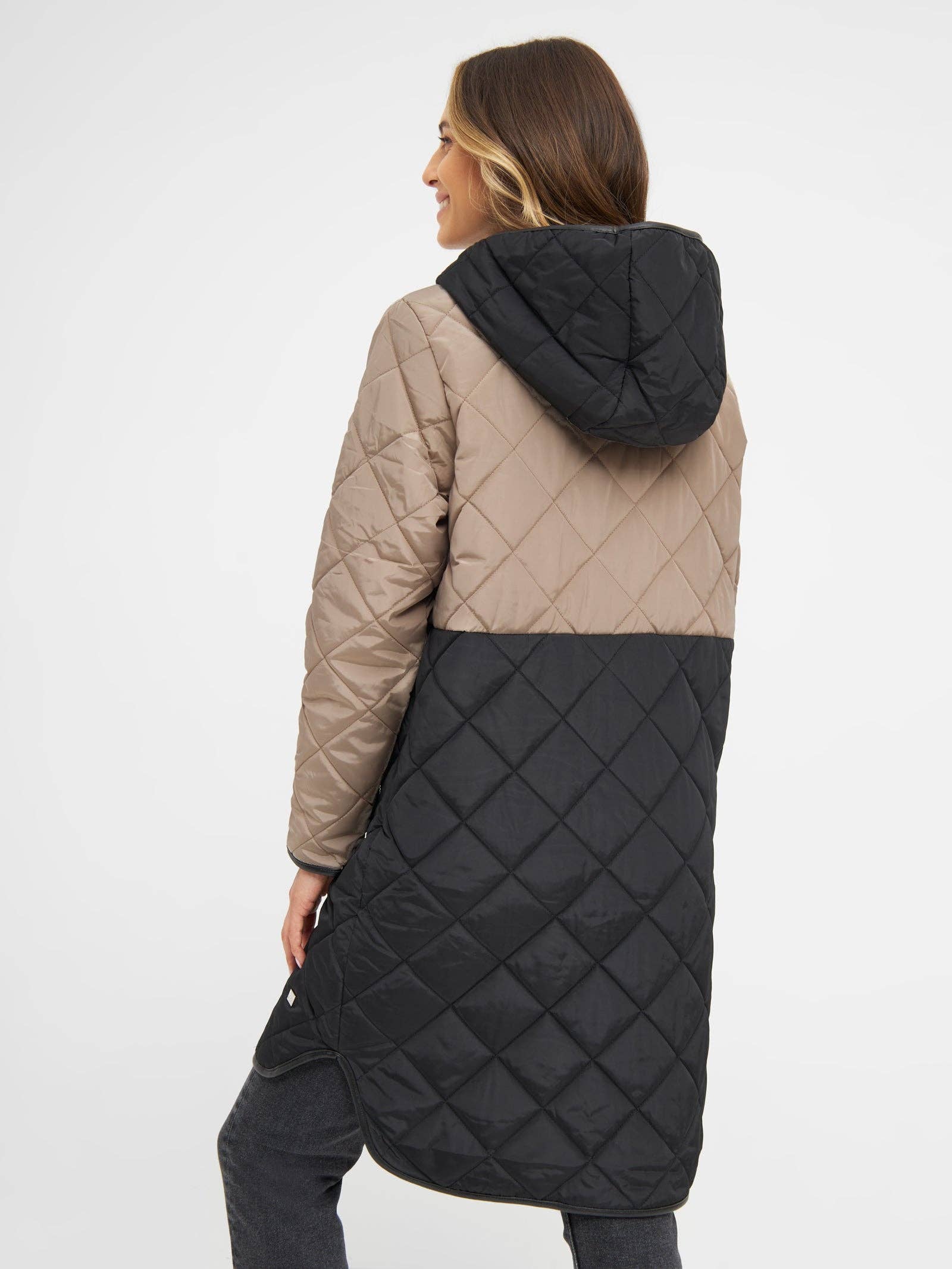 Ticket Woman - Wholesale Puffer Jacket - Women's - Emmie - Two-colored transition jacket3