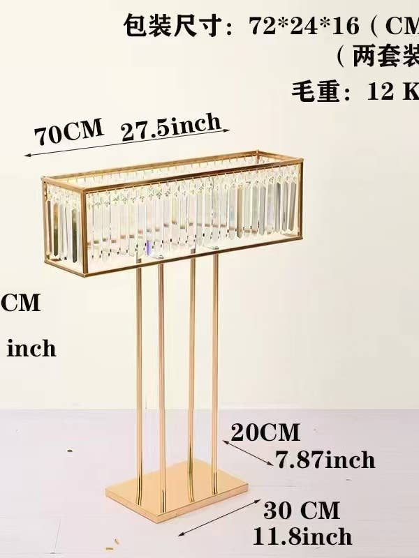 Kristall-Mittelstückständer für den Großhandel von LA EVENT DECOR SUPPLY