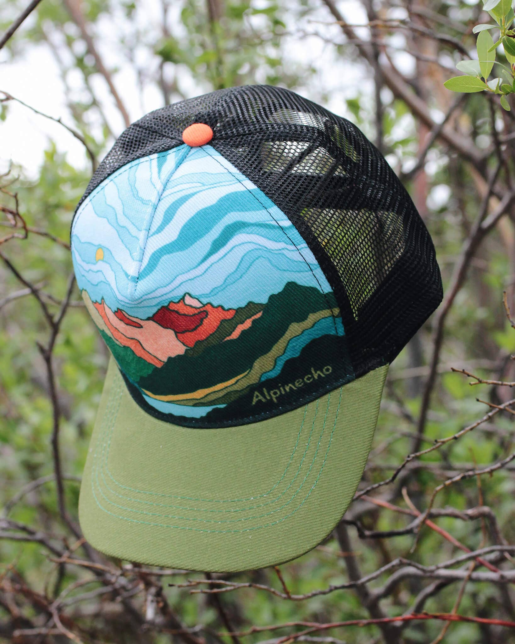Alpinecho - Wholesale Trucker Hat - Unisex - Mountain Layers Trucker Hat2