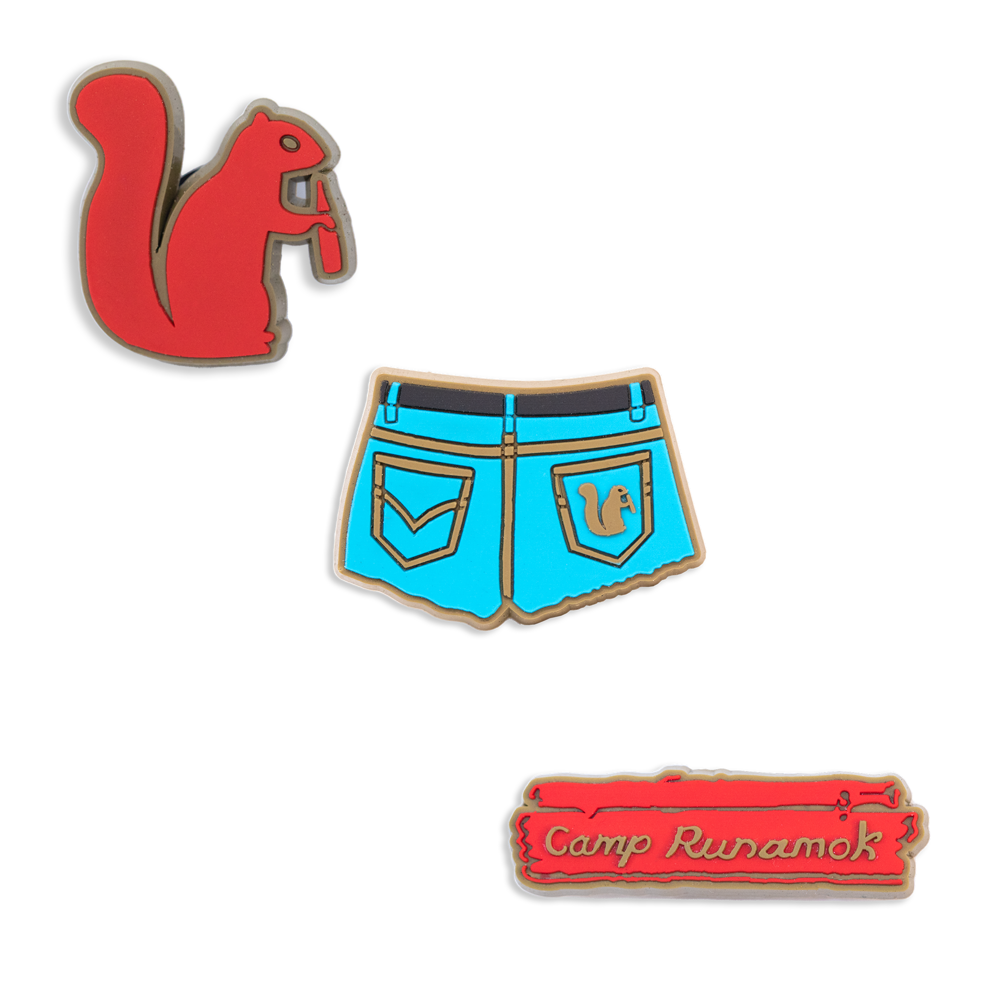 Mover & Shaker - Wholesale Schoenaccessoires - Uniseks - Camp Runamok Croc Charm (set van 3)0