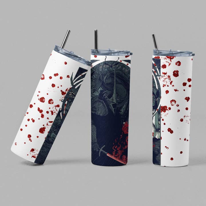Nazgûl LOTR Blood Splatter Book & Movie Inspired Tumbler for wholesale by The Geek Boutique