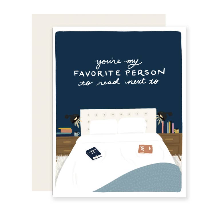 Slightly Stationery - Wholesale Love Card - Read Next To | You're My Favorite Person Card