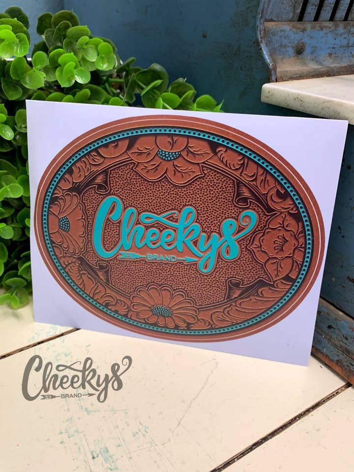 Cheekys Brand Buckle Decal for wholesale by Cheekys Brand