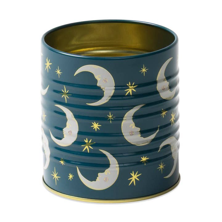 Celestial Storage Tin - Teal Moon for wholesale by DesignWorks Ink