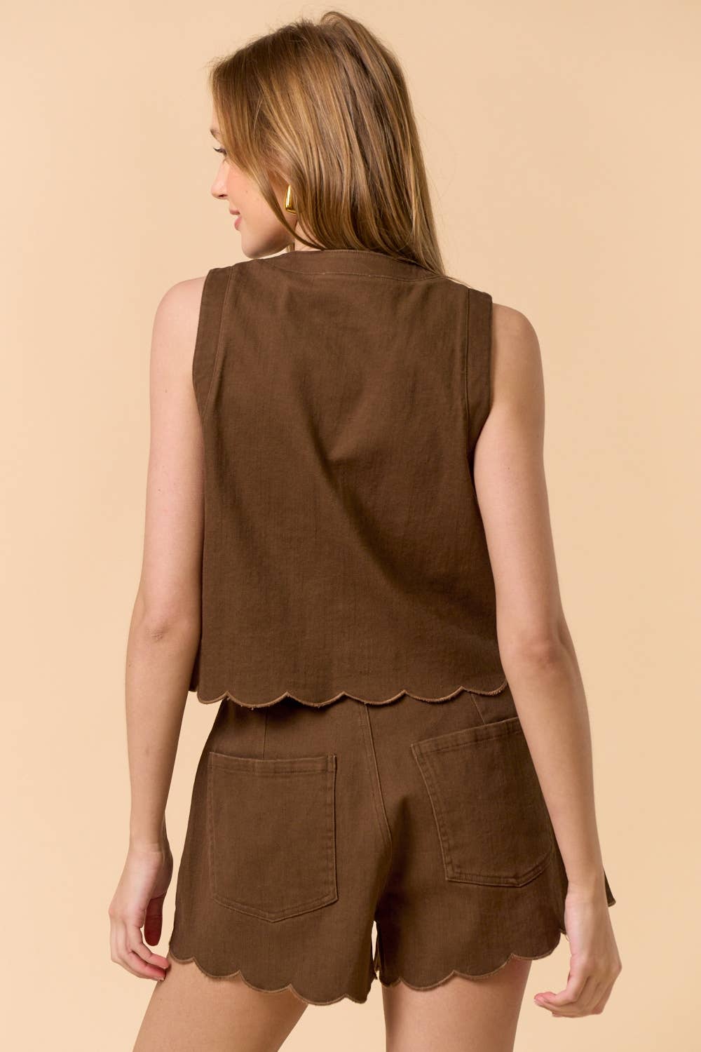 Lalavon - Wholesale Blouse - Women's - Floral Front Tie Embroidered Vest4