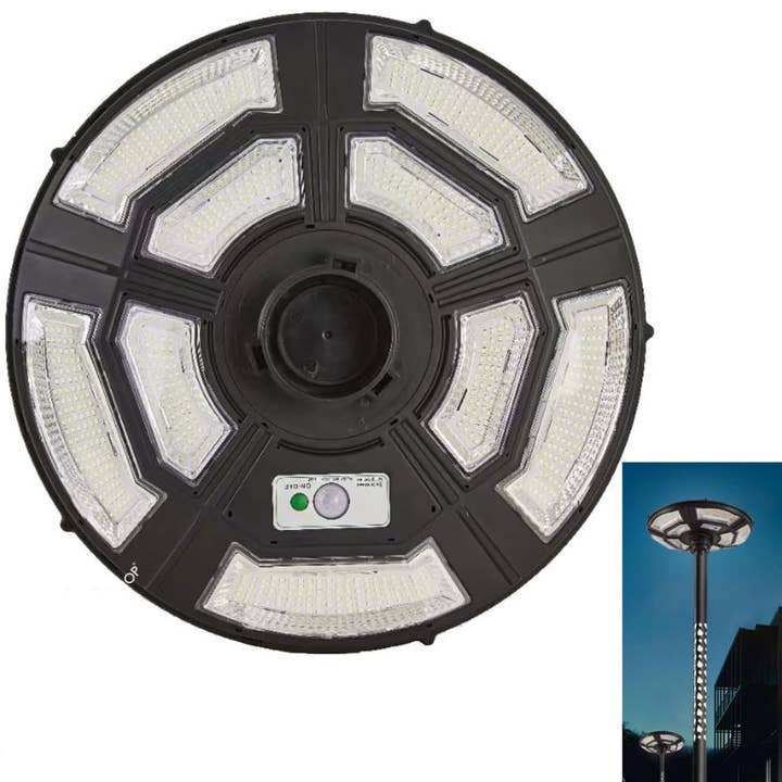 OutdoorSolarOutlet - Wholesale Outdoor/Lawn Light - 2500W Solar Outdoor Light UFO Garden Pole And Wall Street Lights For Home, Yard, Farmhouses with Remote5