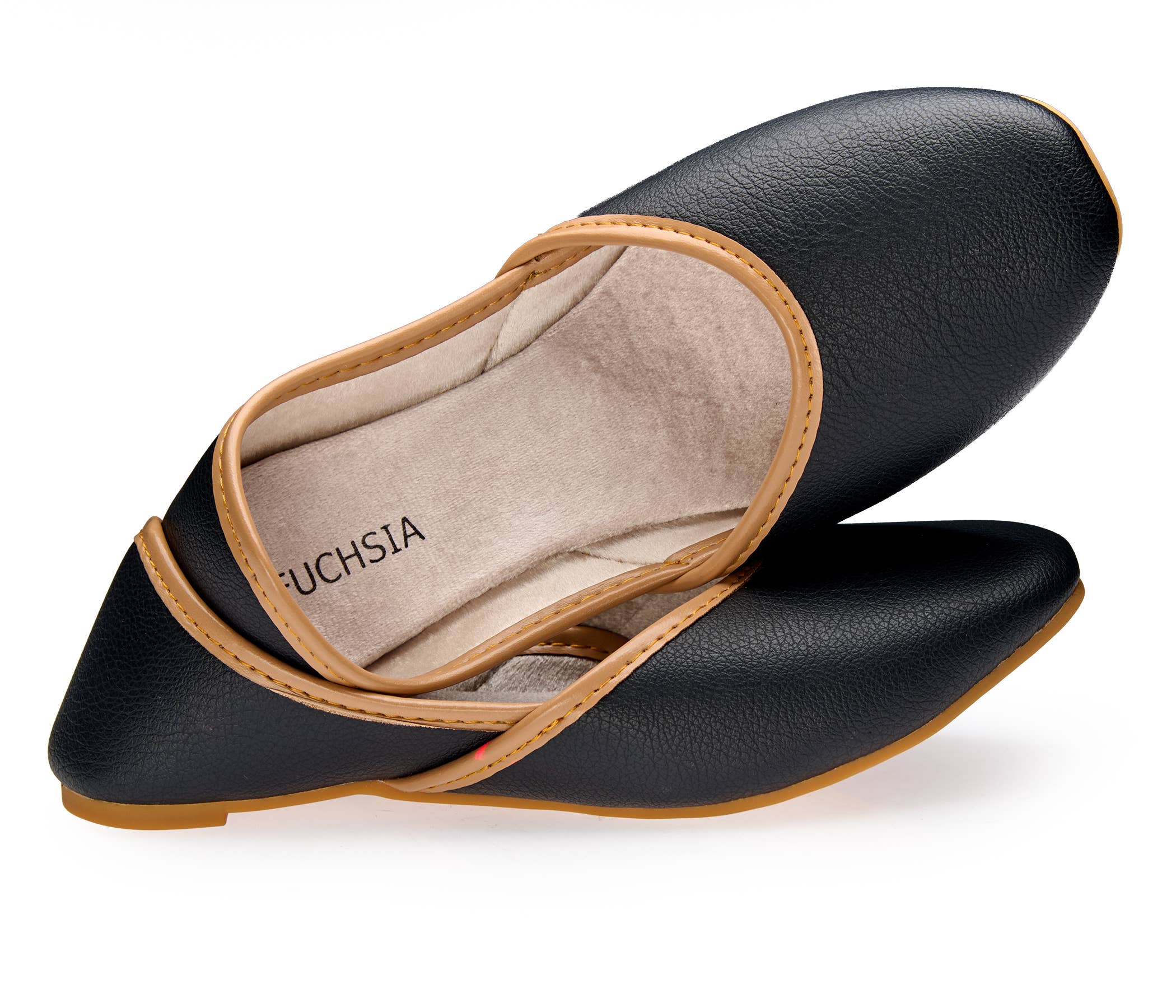 Fuchsia - Wholesale Flats - Women's - Handmade Flats in US sizes Classic Black