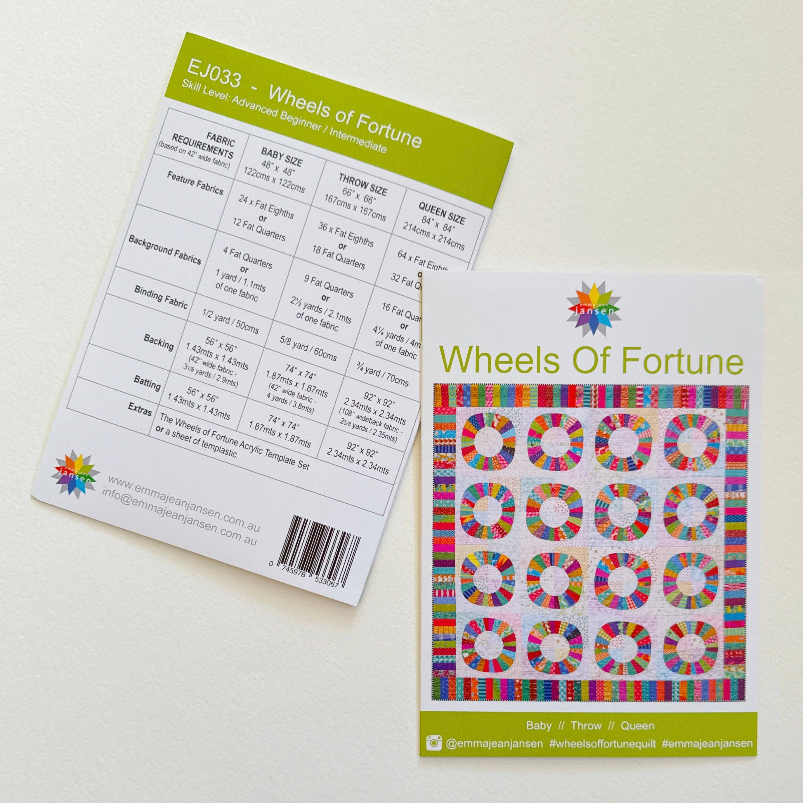 emma jean jansen - Wholesale Craft tool - • Wholesale - Wheels of Fortune Quilt Pattern14