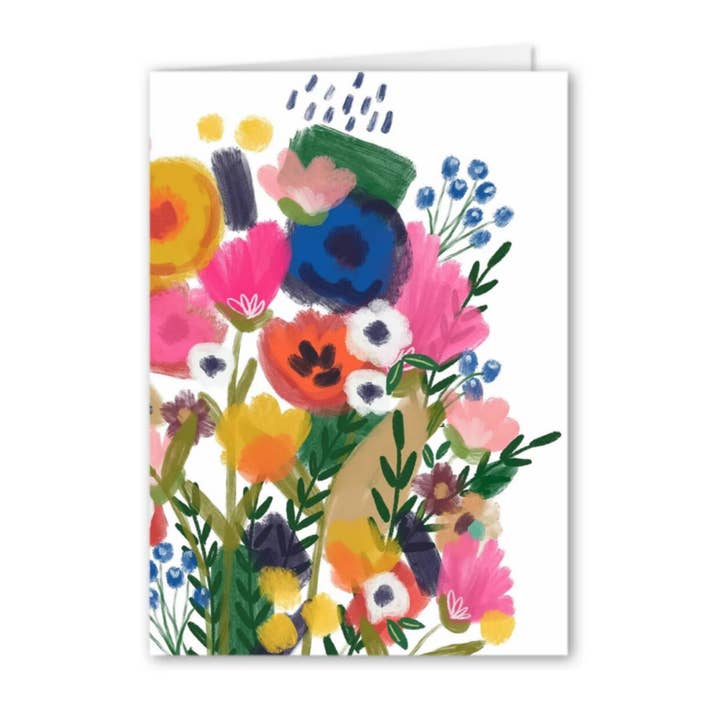 Floral Garden Card for wholesale by Forest & Fauna Paper Co.