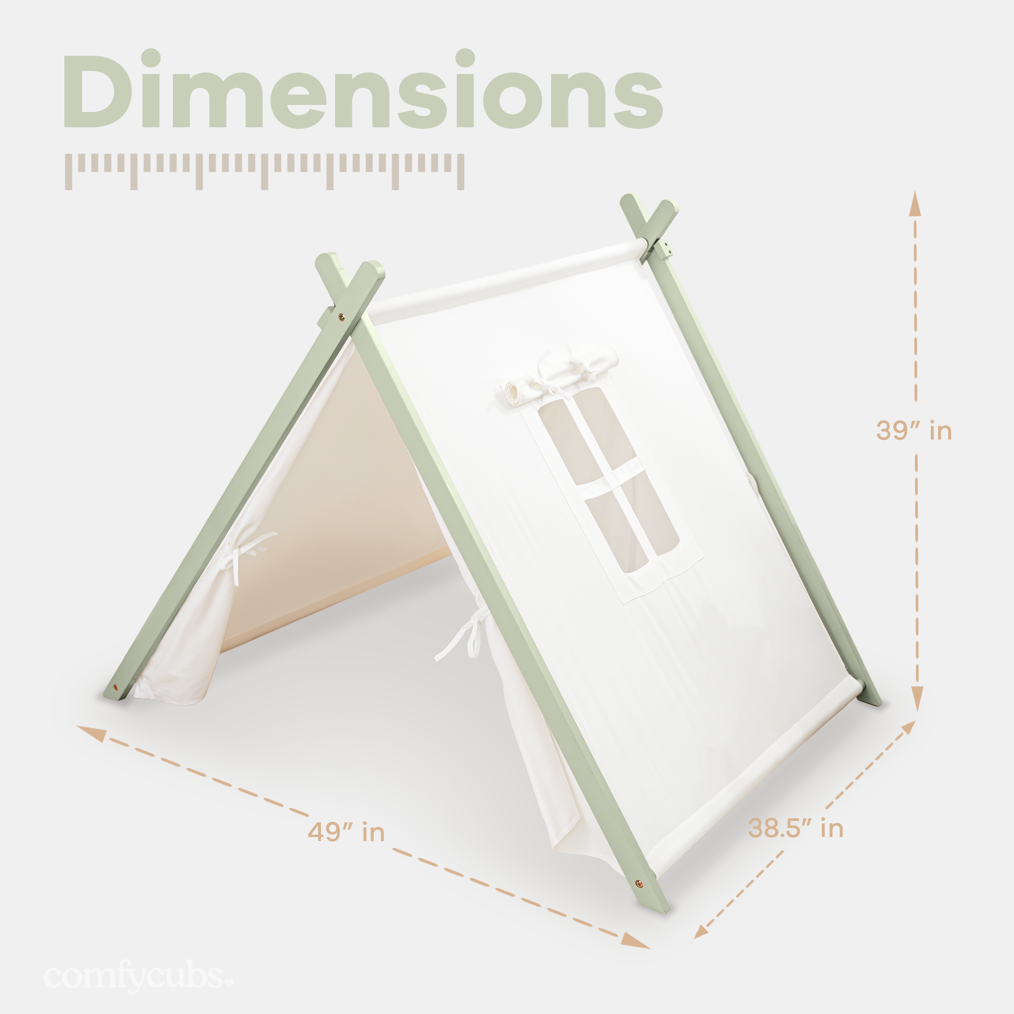Comfy Cubs – wholesale Tält - Barn – Barnens lektält, inomhus lektält i canvas av Comfy Cubs17