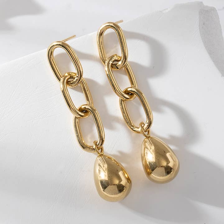 Brincos pendentes de correntes - Lucie por atacado de Lovelika