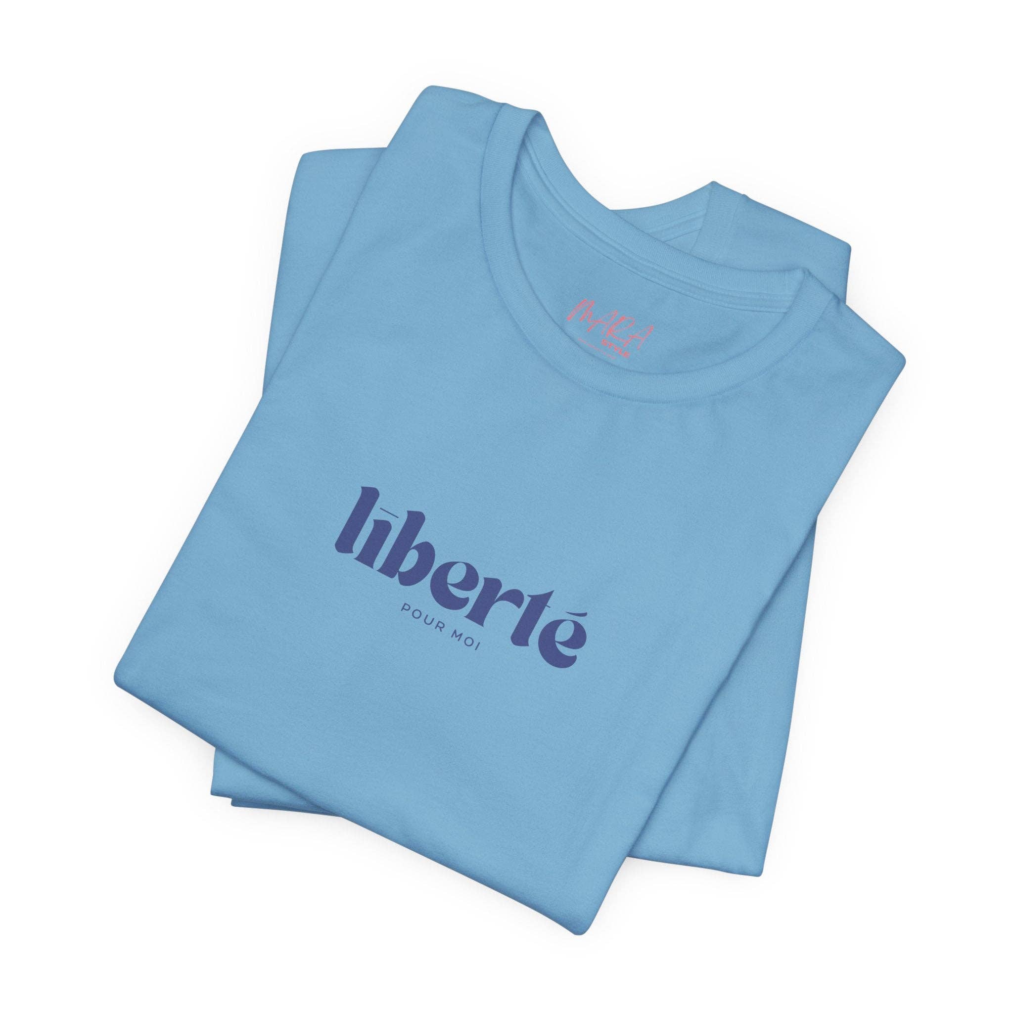 MARA Style - Wholesale T-Shirt (Graphic) - Unisex - Liberté pour moi Unisex Tee, French Preppy7