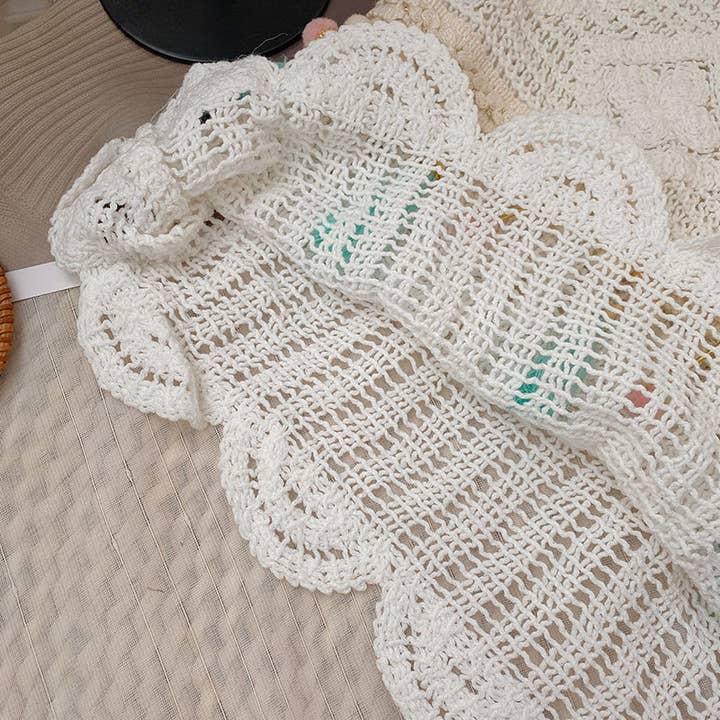 Funkyrel® Atzbranding Limited - Wholesale Knit Top - Women's - Vintage Fringe Hollow-Out Sleeveless Knit Vest5