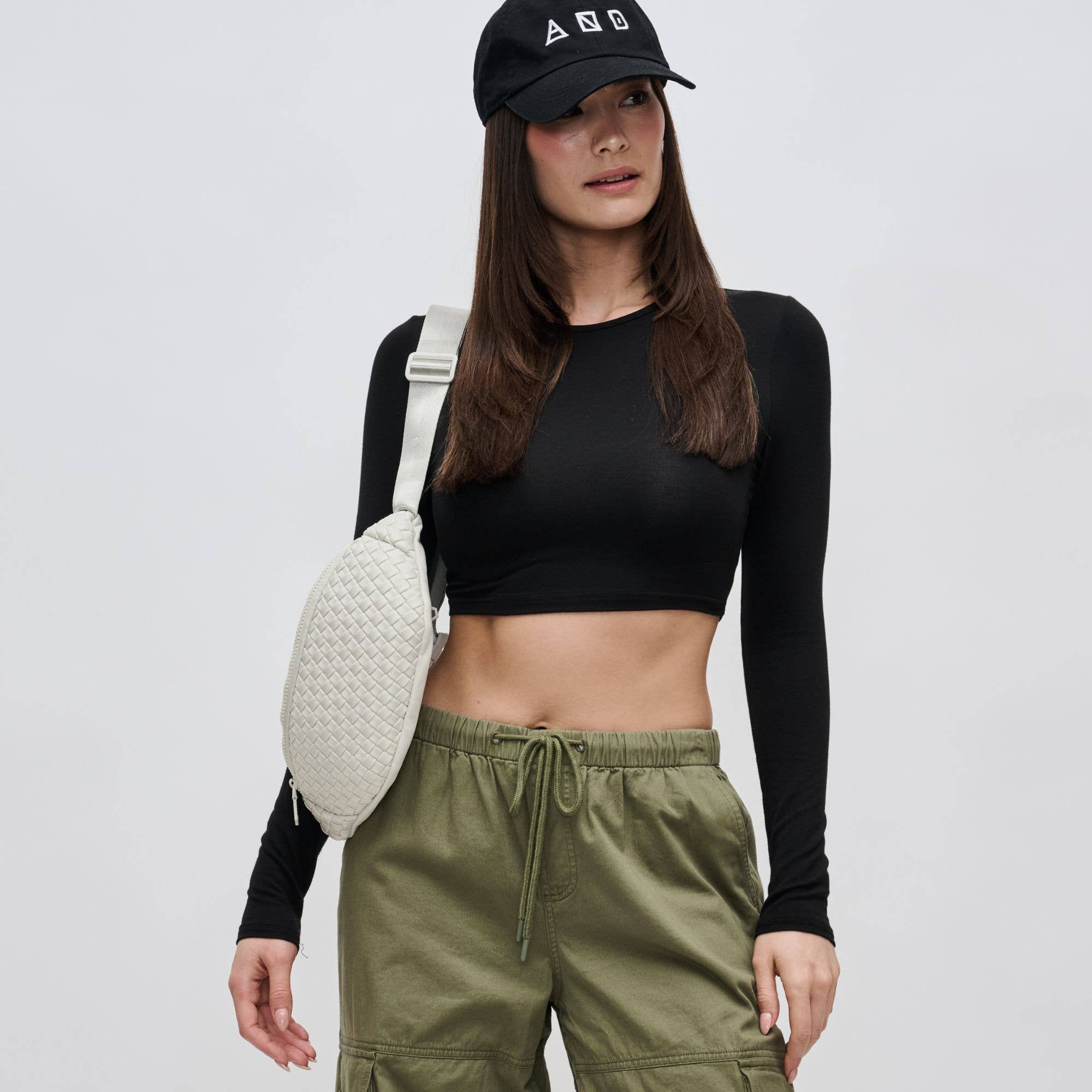 Sol and Selene - Wholesale Belt Bag - Women's - Aim High Woven Neoprene Belt Bag82