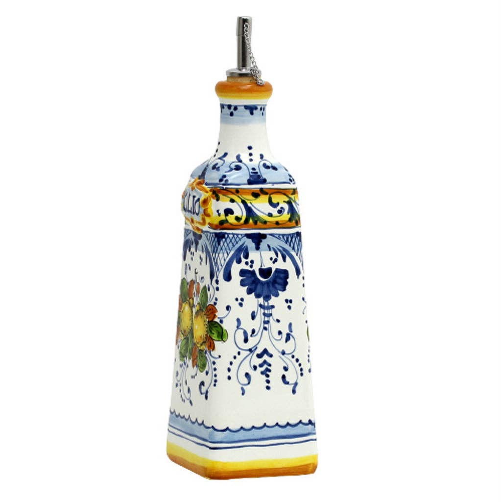 Artistica - Deruta of Italy - Wholesale Olive Oil - GIFT BOX: With Tuscan Olive Oil Dispenser + EVOO bottle - Limoncini design4