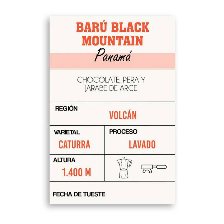 D·ORIGEN COFFEE ROASTERS - Venta al por mayor Café en grano - Barú Black Mountain - Grano Tostado 340 g