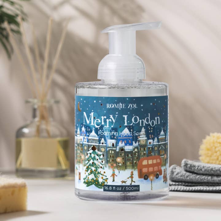Wrapaholic Gifts & Packing Company - Wholesale Hand Soap/Wash - Christmas Foaming Hand Soap with Gift Box - Merry London