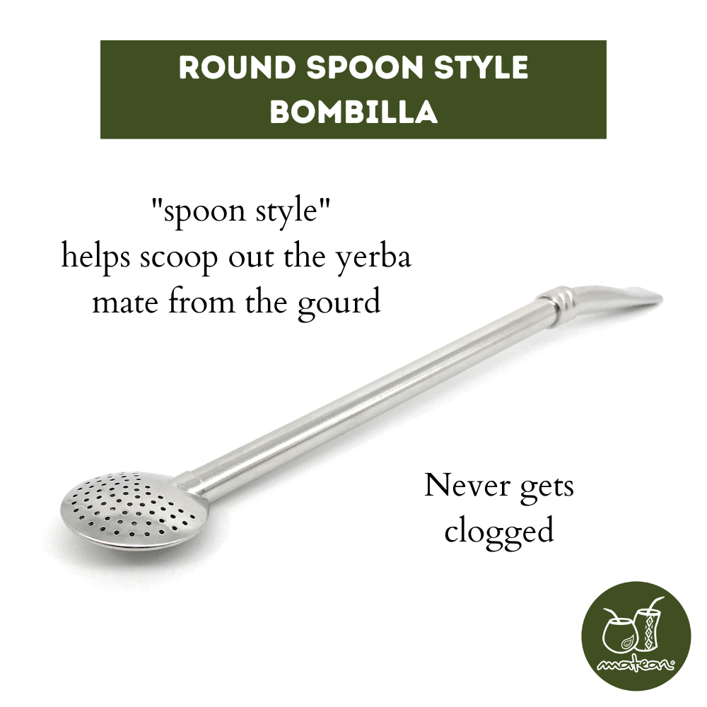 Matear - Wholesale Drinking Straw - Bombilla Yerba mate straw -round spoon-2