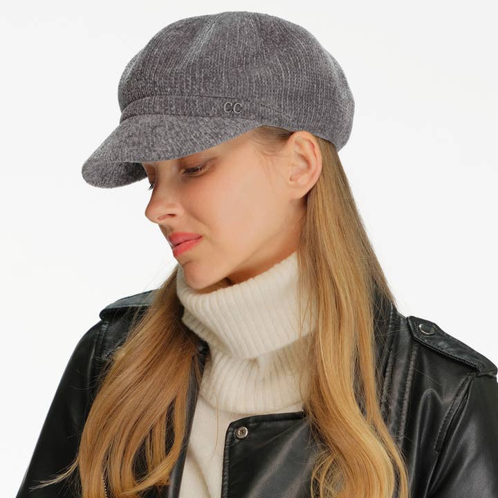 C.C Solid Knitted Newsboy Cap Winter Hat and other Purchase Wholesale winter cap. Free Returns & Net 60 Terms on Faire trending on Faire.