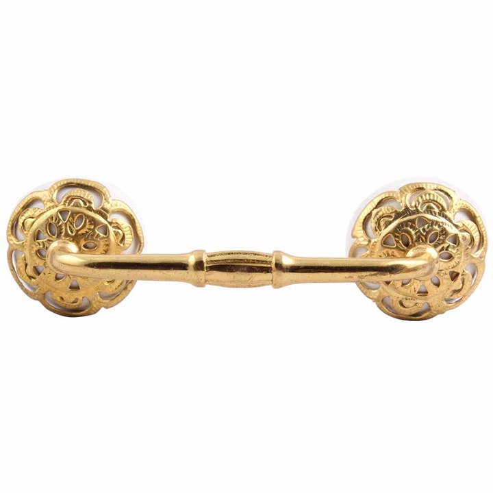 12 Piece Ceramic White Elegant Handles for Dresser for wholesale by Daana Paani LLC