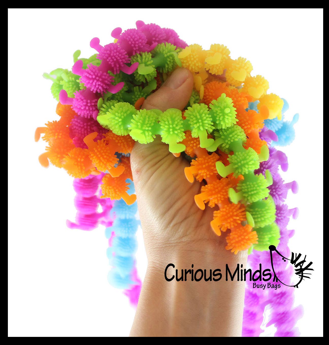 Curious Minds Toys – wholesale Fidget Toy - Barn – 1 stretchiga Caterpillar Animal Puffer stretchiga nudelleksaker -7
