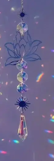 Wild Serenity Moon - Wholesale Suncatcher - Silver Lotus Suncatcher1