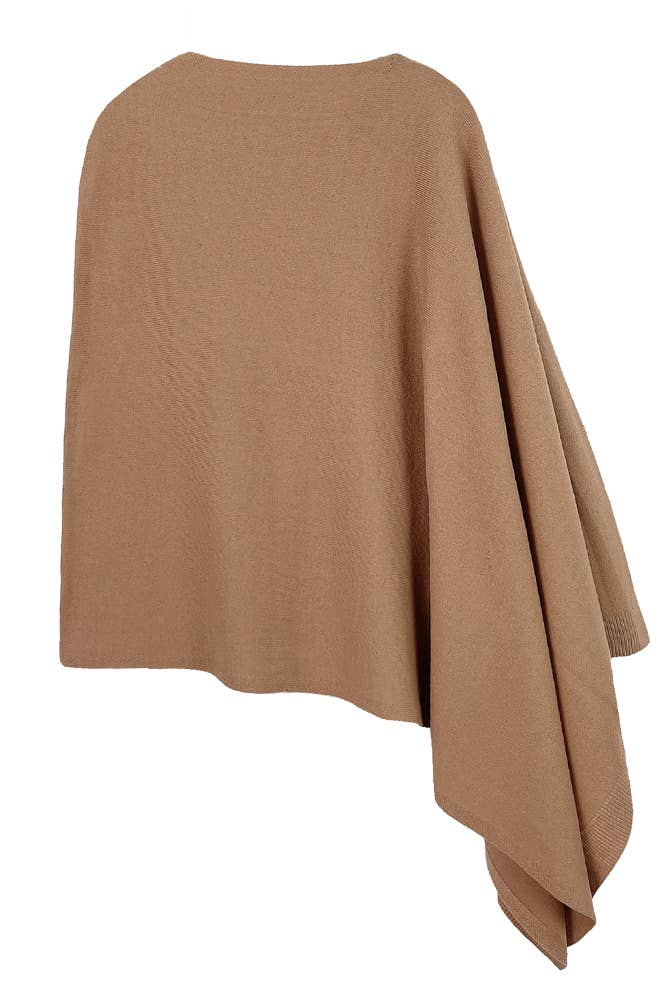 Hana - Wholesale Poncho - Women's - Solid Scarf Poncho31