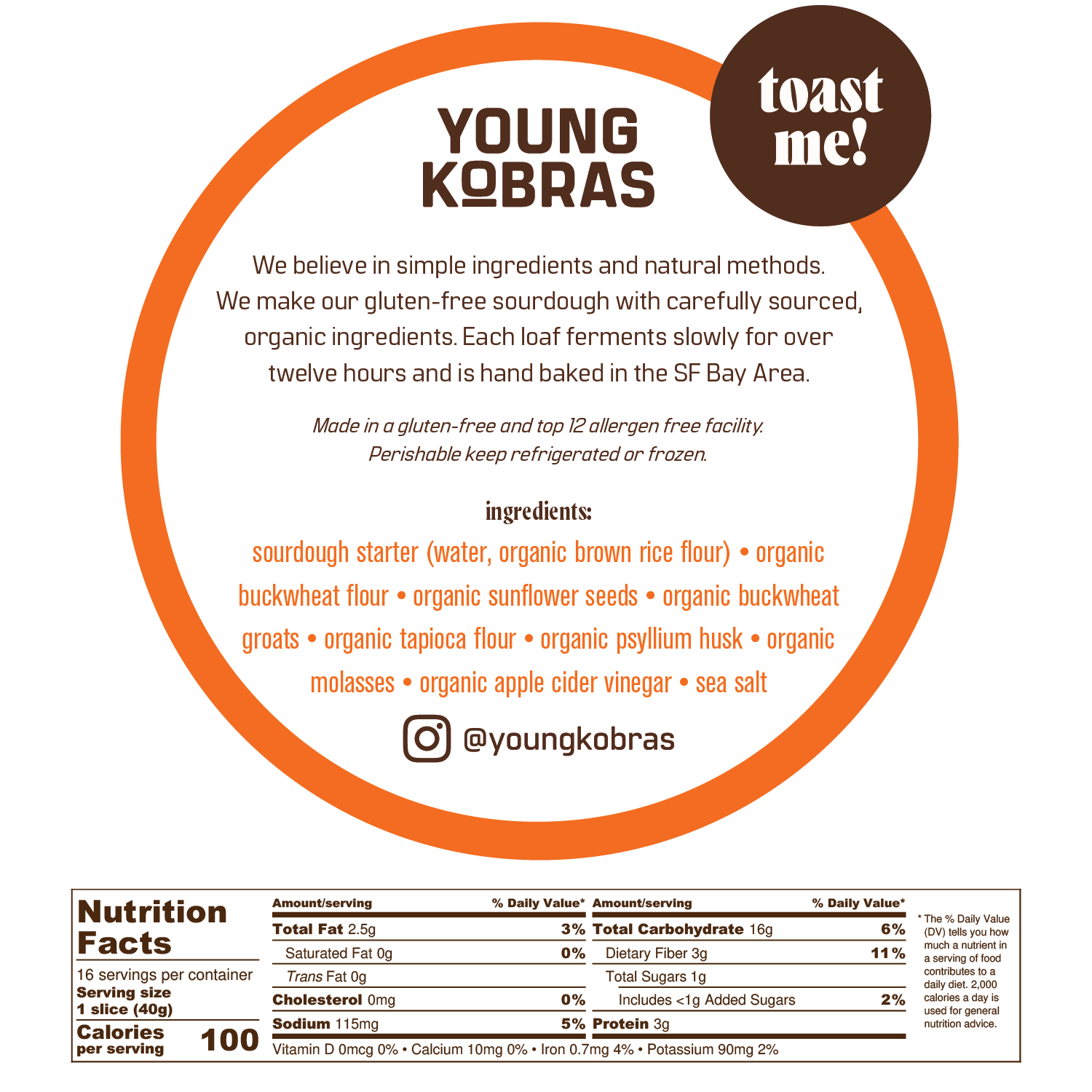Young Kobras - Vente Pains/tortillas - Pain de sarrasin au levain GF3