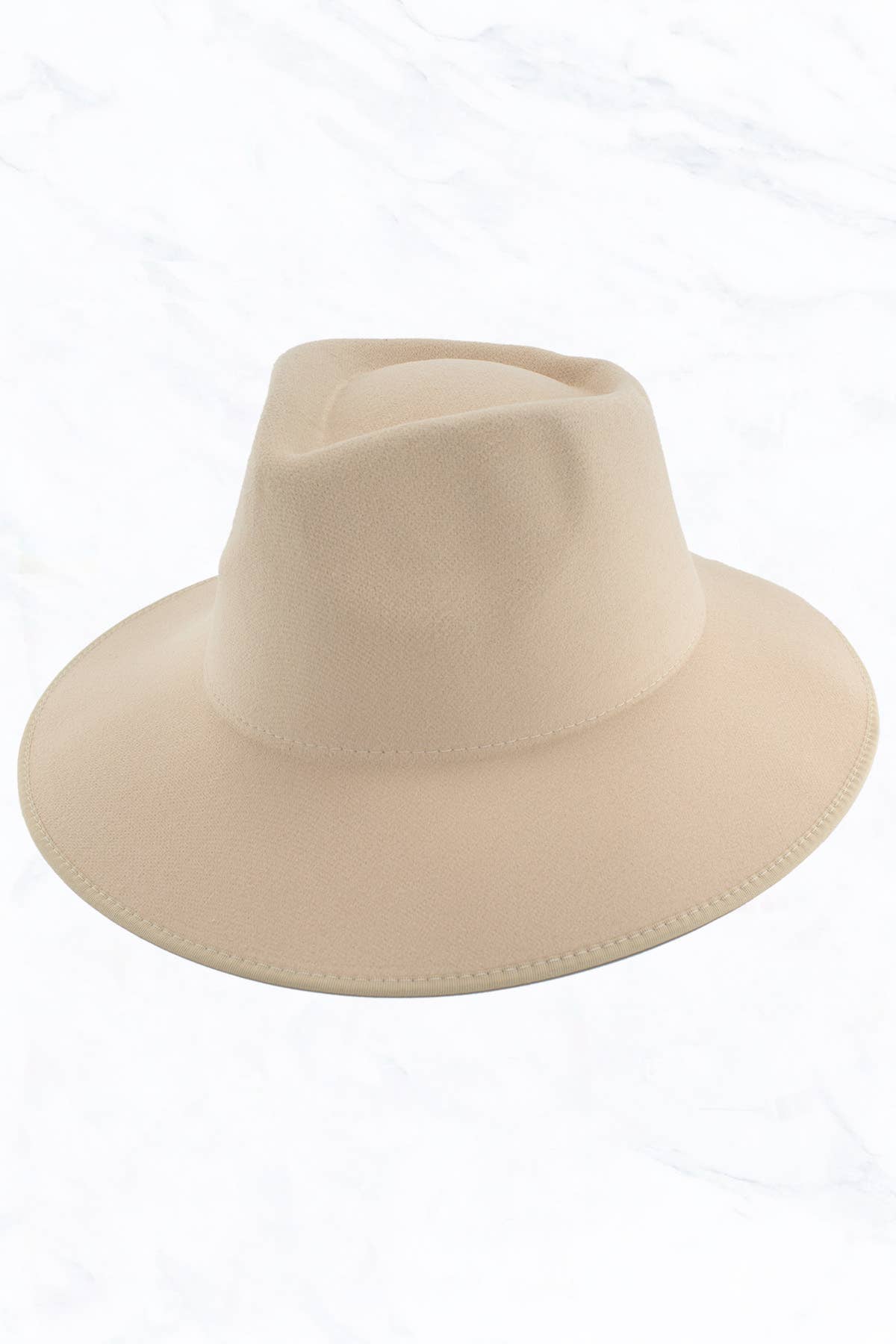 Suzie Q USA - Wholesale Fedora - Women's - Wrap of Edge Teardrop Shape Top Big Brim Hat0