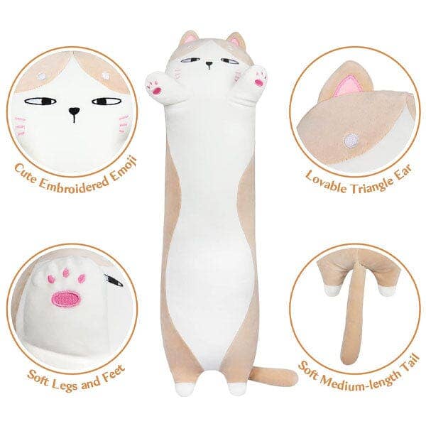 Showcase - Wholesale Stuffed/Plush Toy - Kids & Baby - Long Animal Plush Toy Styles (3FT Long!) | Grumpy Cat4