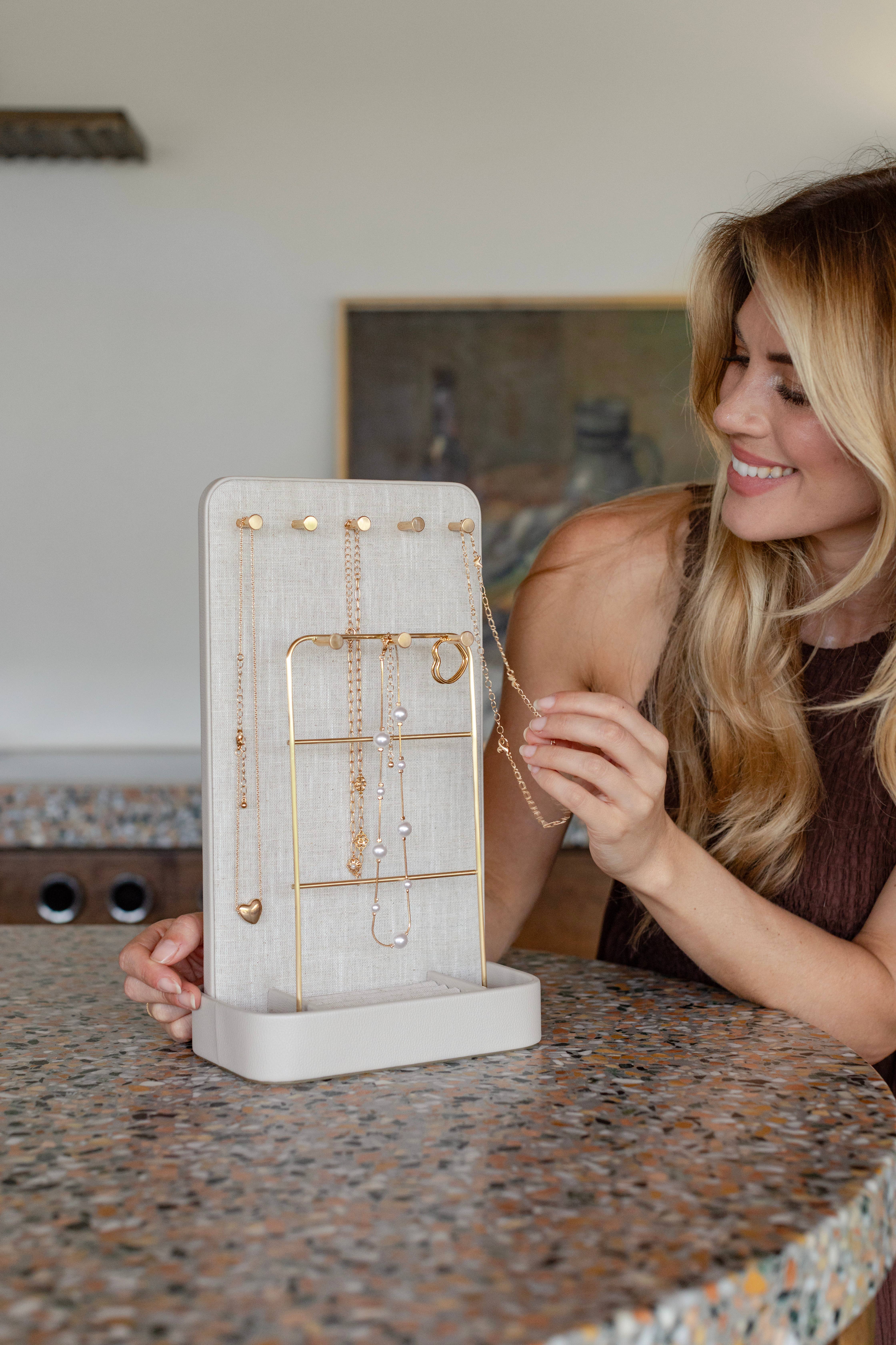 Stackers - Wholesale Sieradenstandaard en display - Oatmeal & Linnen Alles-in-één Sieradenhouder4