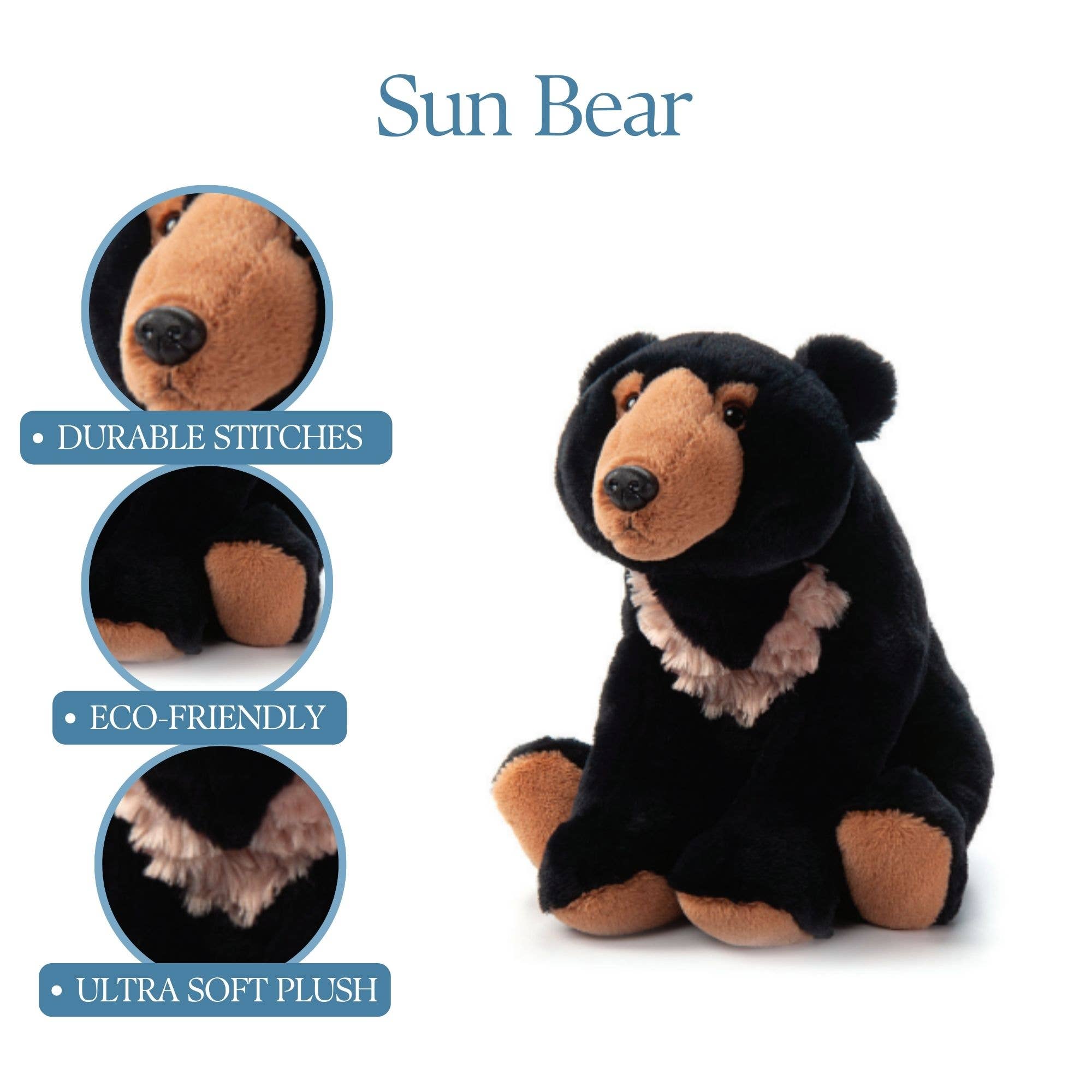 The Petting Zoo - Wholesale Stuffed/Plush Toy - Kids & Baby - 12" (31cm) Wild Onez Sun Bear Wild Life1