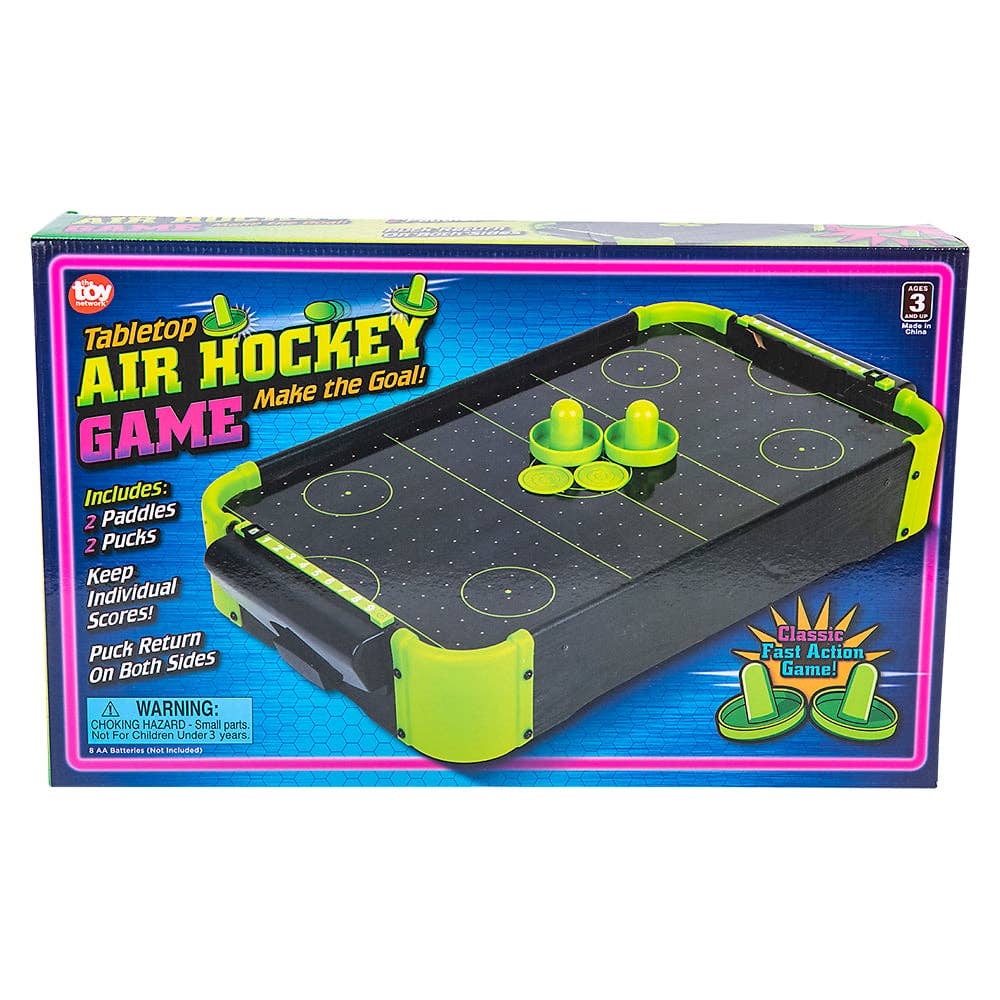 La Luna Bella - Toys - Wholesale Klassiek speelgoed - Kinderen - NEON TABLETOP AIR HOCKEY GAME 20"x12,25" LLB kinderspeelgoed2