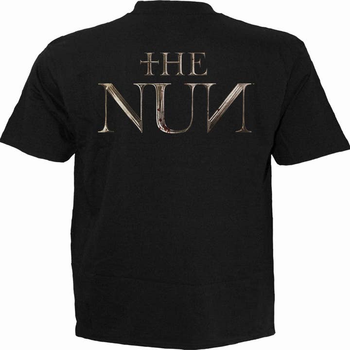 Spiral - Wholesale T-Shirt (Graphic) - Unisex - THE NUN - SKULL ILLUSION - T-Shirt Black1