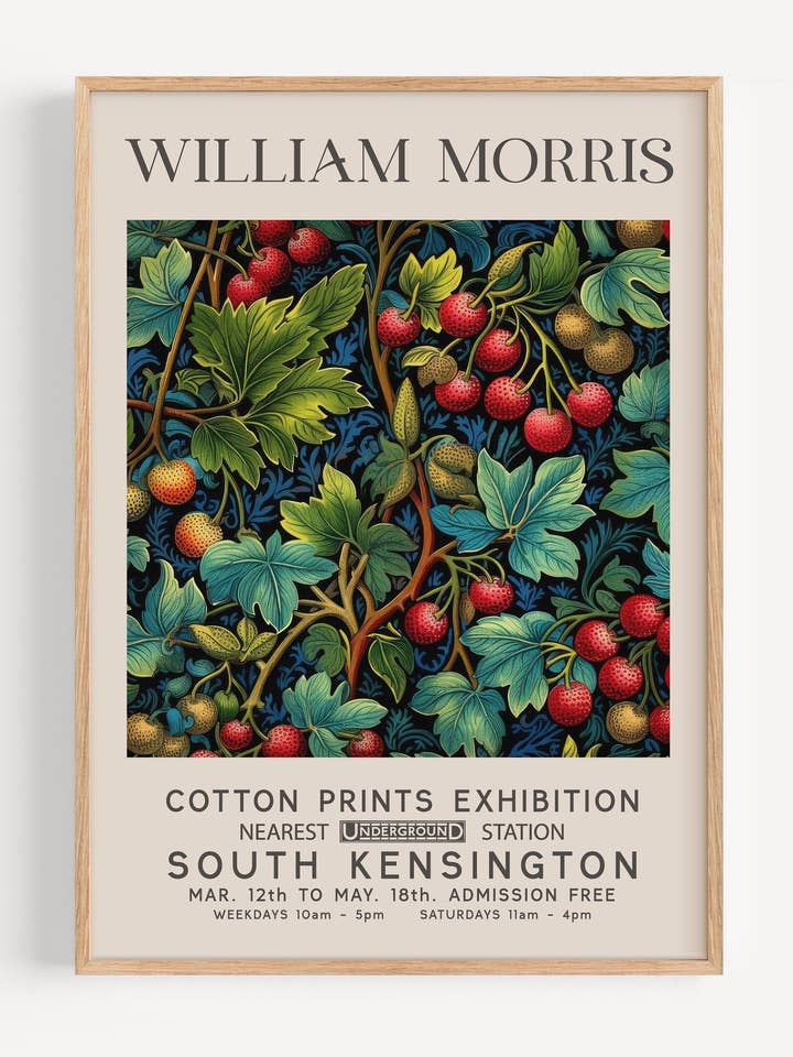 William Morris Berry Bush I40-7 voor wholesale door Peardrop Prints