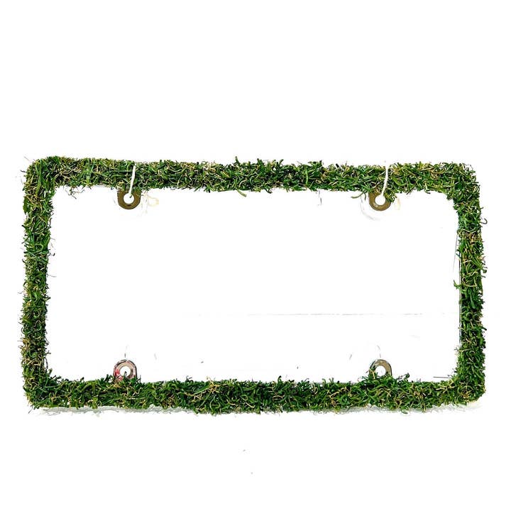 Petit cadre de plaque d'immatriculation Grassy Little pour la vente par The Grass Goods Co