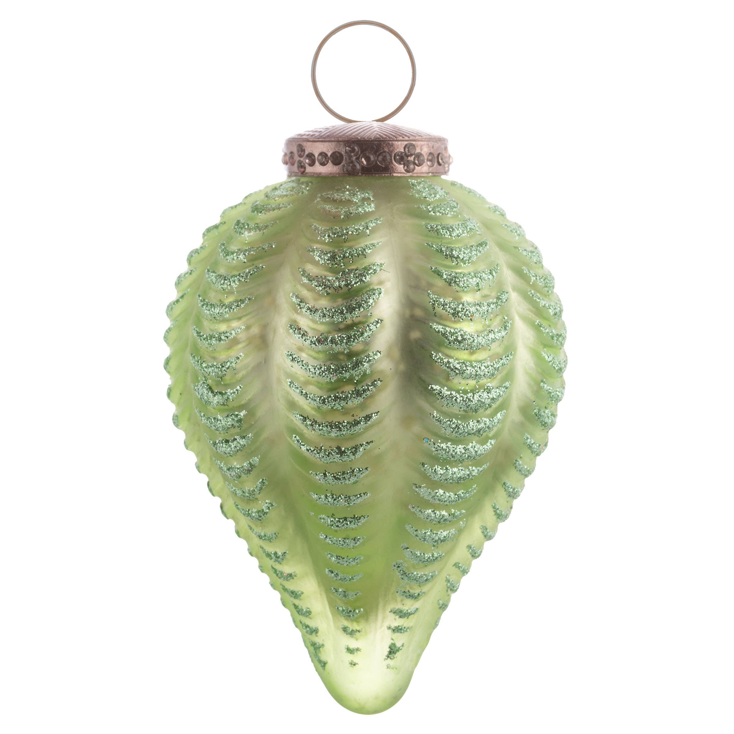 Karma - Wholesale Ornament - Sage Glitter Ornament2