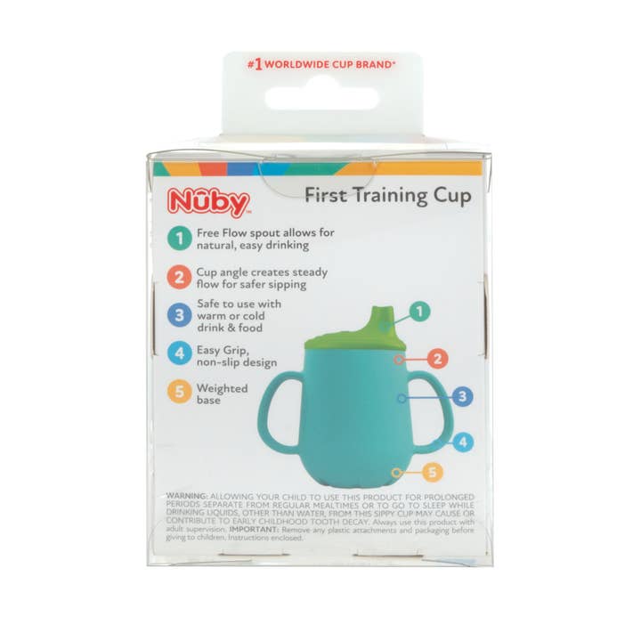 Nuby - Wholesale Drinking Glass/Cup - Kids & Baby - Nuby 100% Silicone First Training Cups, Free Flow Spout, 2oz7