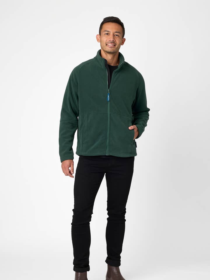 Nangu Men's Jacket in Bottle Green for wholesale by Rainbird