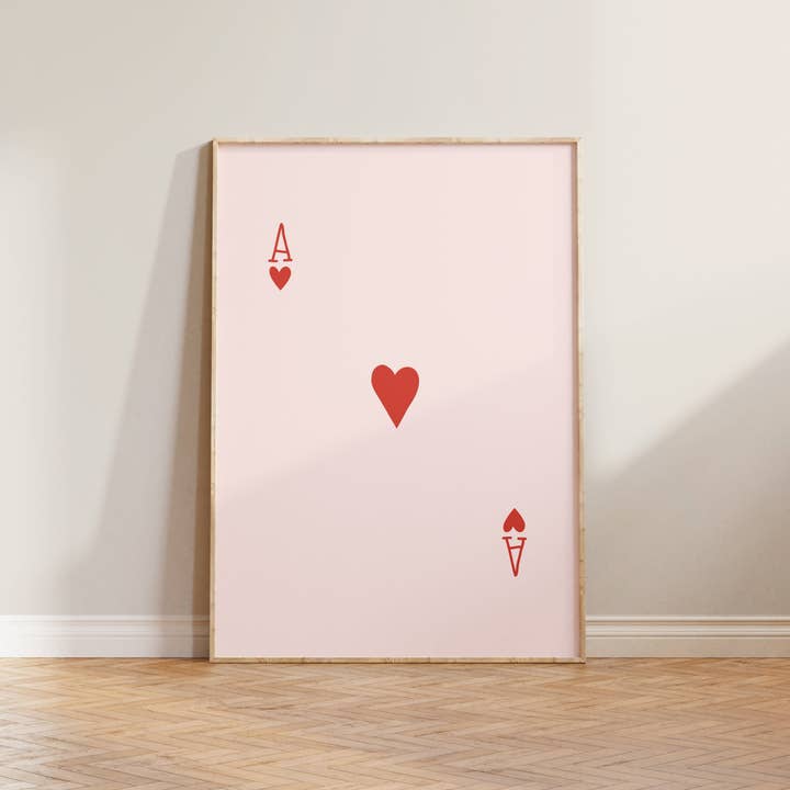 Lune Club - Wholesale Art Print - Ace of Hearts Print