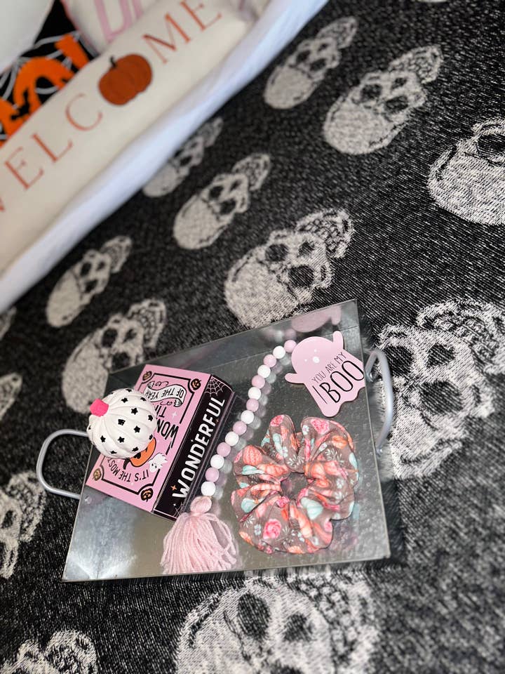 Pumpkinville Large Scrunchie for wholesale by Valley Girl Co.