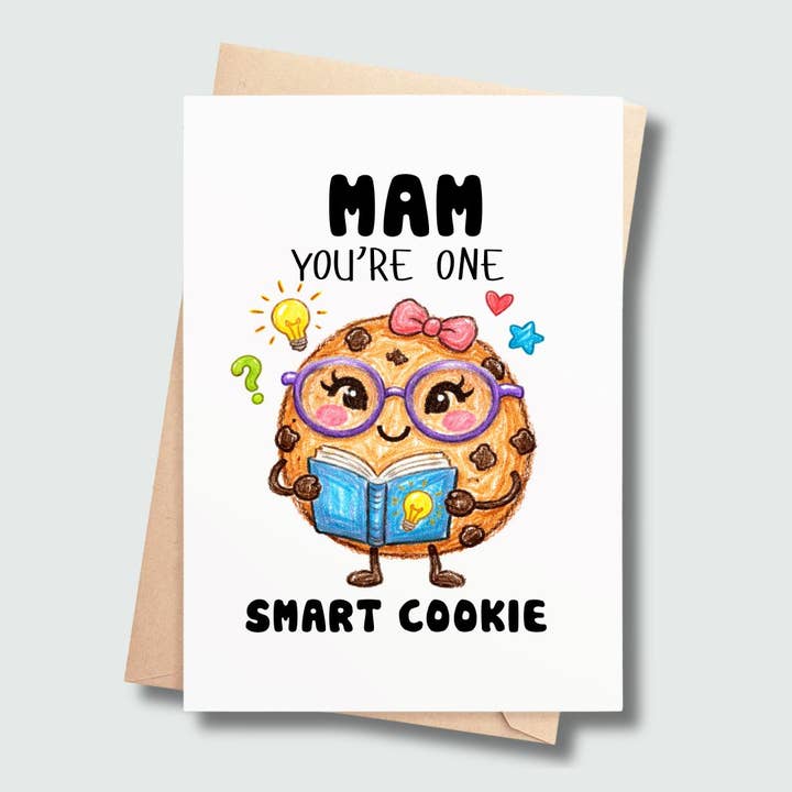 Mamá, eres una galleta muy lista – Tarjeta del Día de la Madre hecha en Irlanda para venta al por mayor de SP Gifts