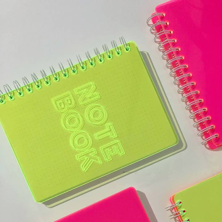 MAKE 2D - Vente Cahiers - Cahier acrylique avec couverture transparente ou néon5