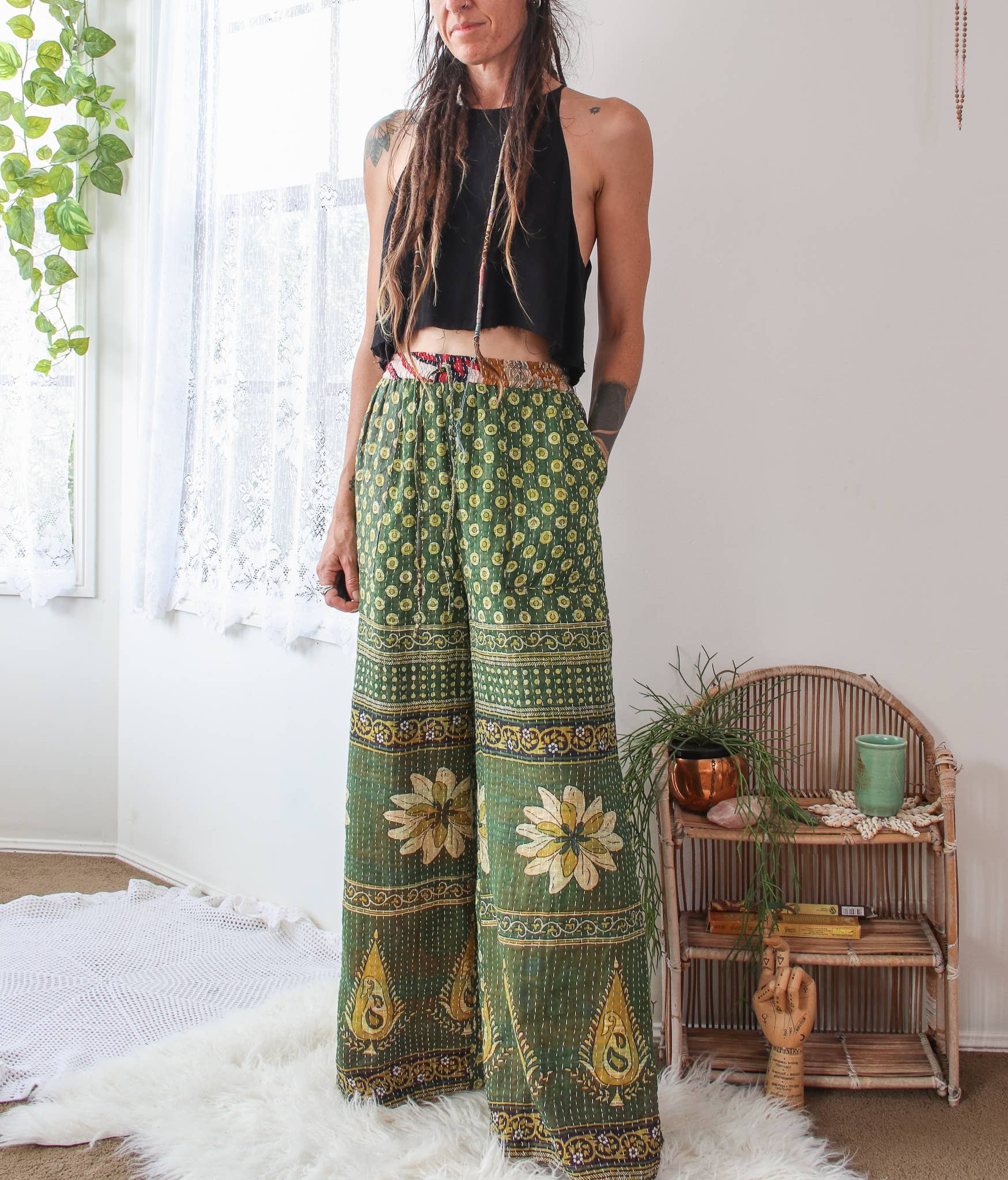 Renew Vintage - Wholesale Pants - Women's - Kantha Lounge Pants